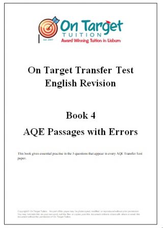 AQE and GL English Revision Books