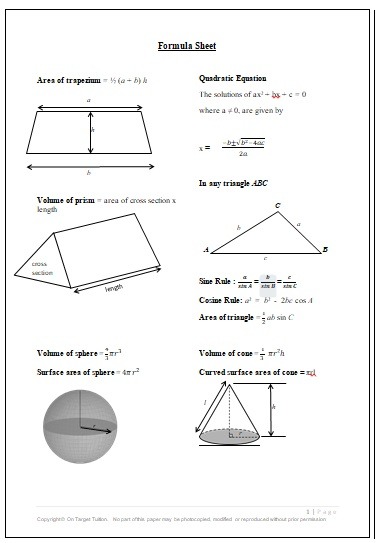 M3 Gcse Maths Practice Papers Pdf On Target Resources