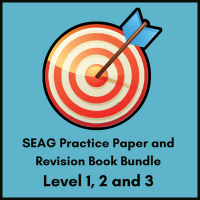 On Target Tuition Logo SEAG Transfer Test Paper and Revision Book Bundle for Level 1, 2 and 3