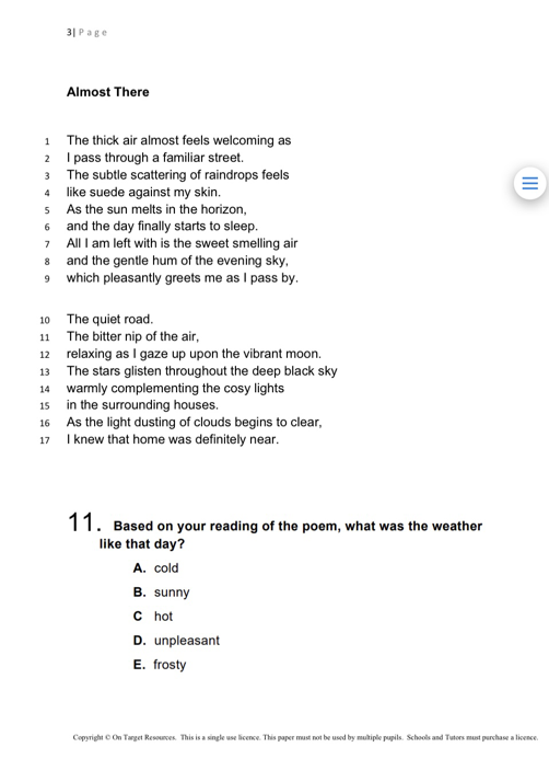 Transfer Test Seag Style Practice Papers Level 2