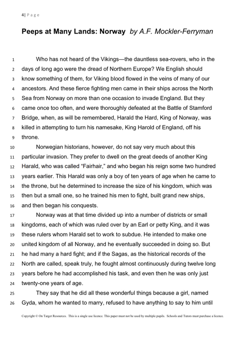 Transfer Test Seag Style Practice Papers