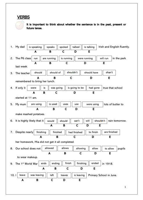 Grammar Sentences Pdf Instant Download