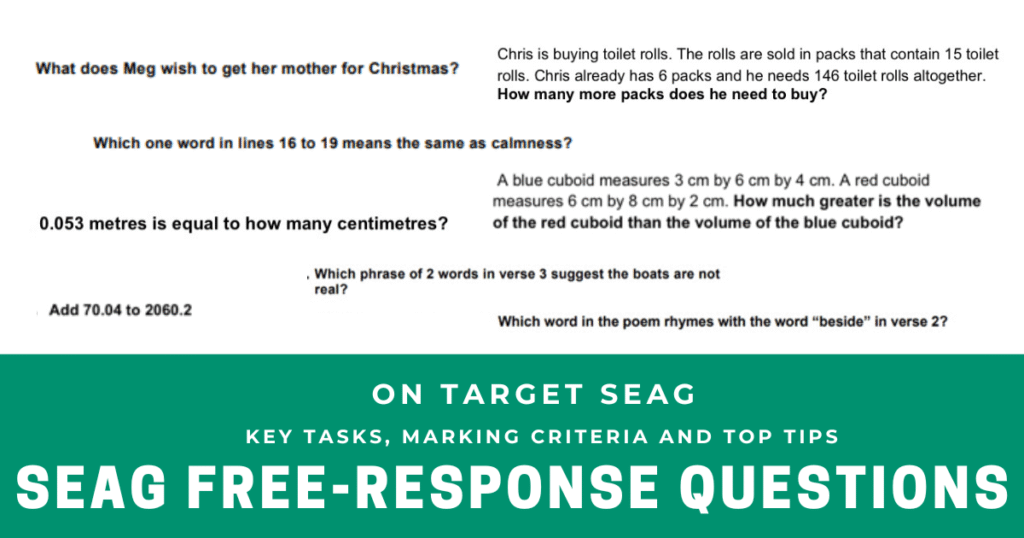 SEAG Free-Response Questions